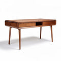 Wooden desk with two drawers for home office or study 120 x 60 x 75cm